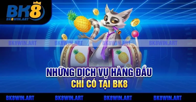 Những dịch vụ hàng đầu chỉ có tại BK8